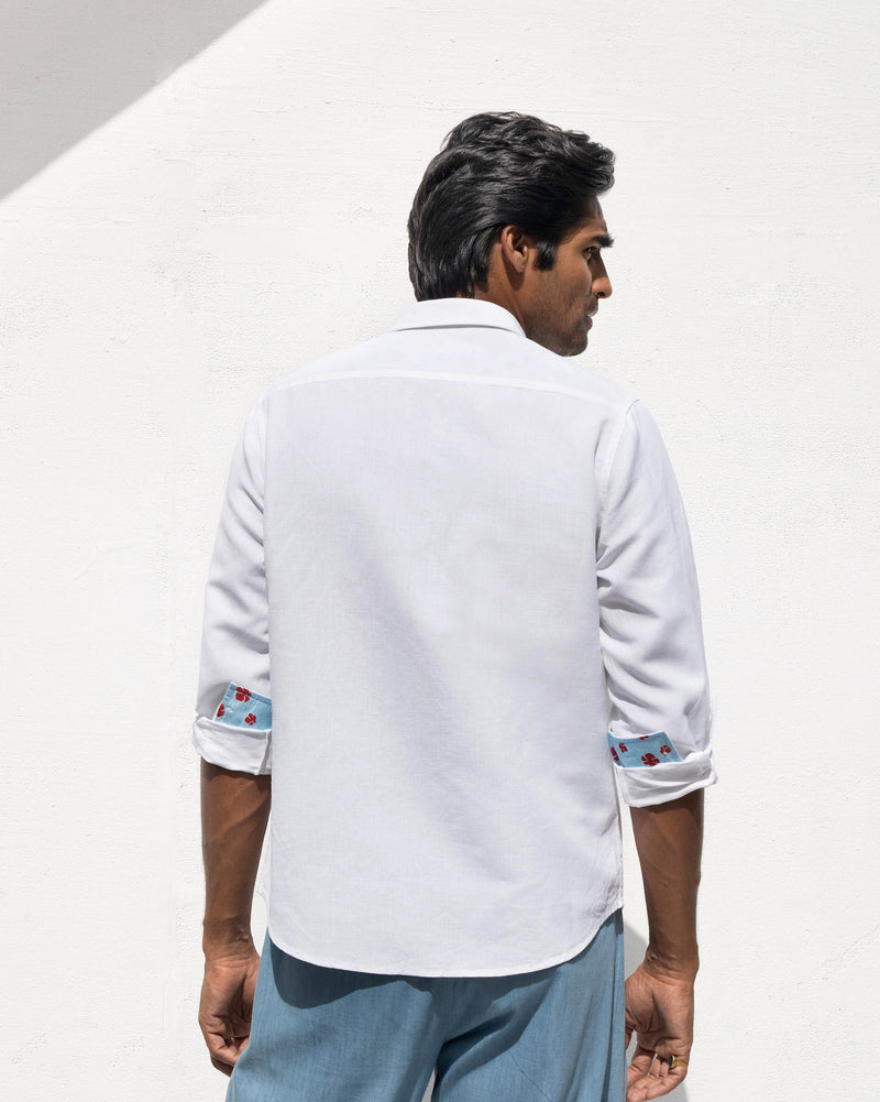 Musafir Pocket Shirt - White