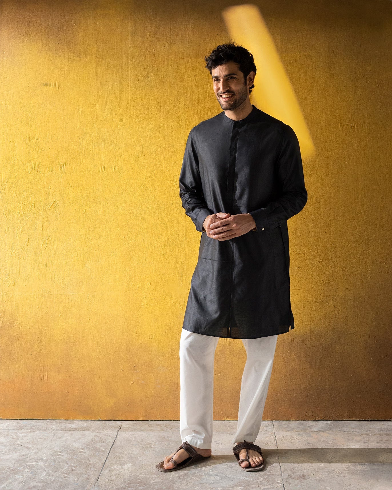 Moonbeam Kurta - Black