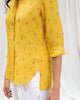 Mandarin Collar Top - Yellow