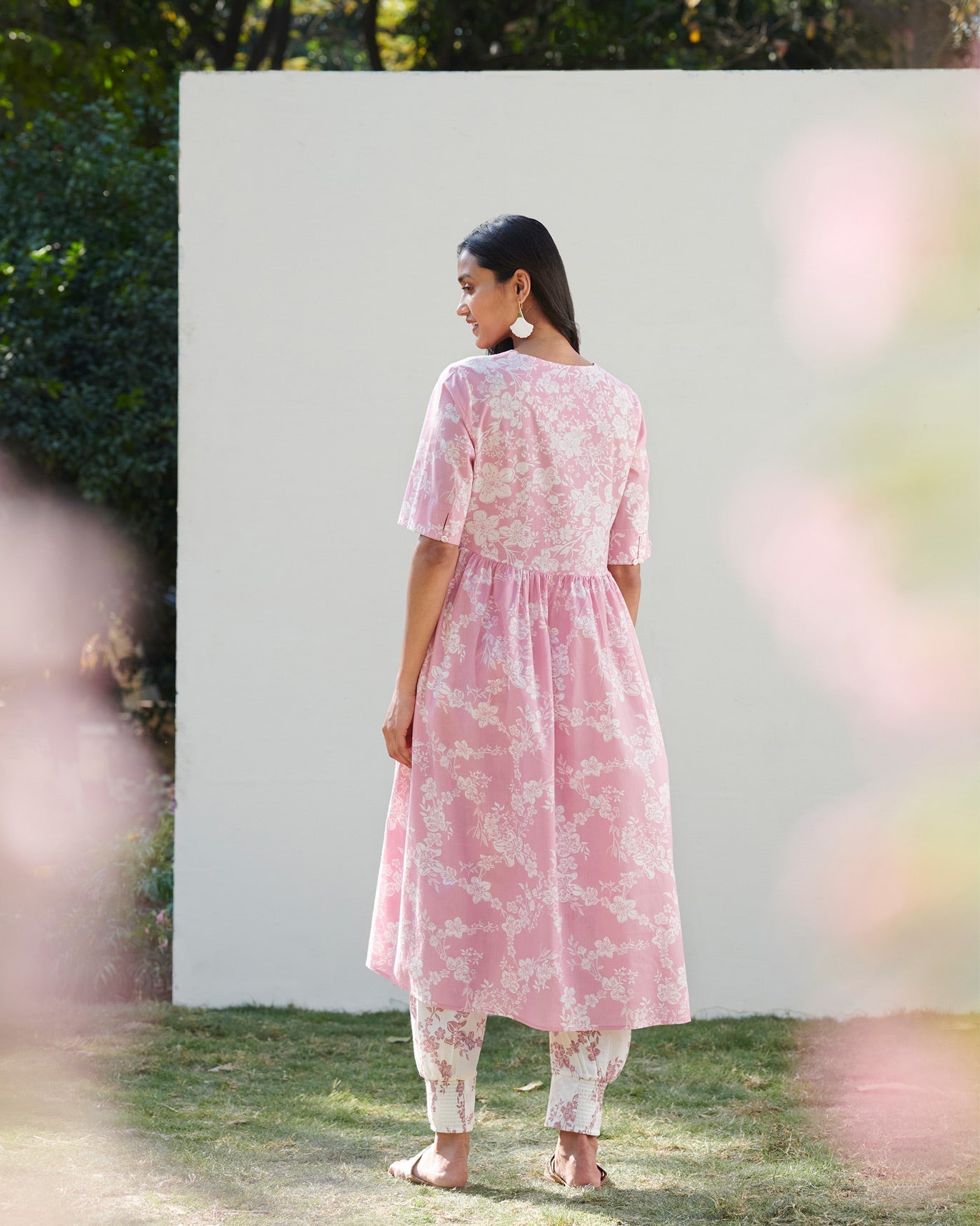 Gathered Kurta - Pink