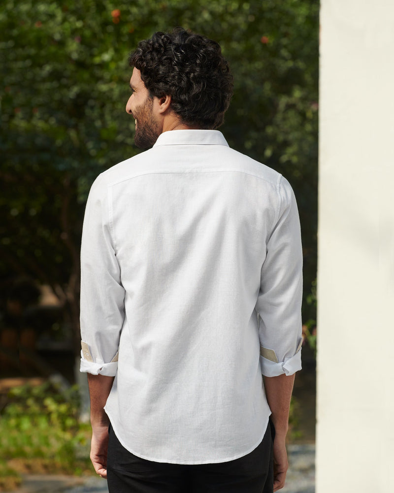 Musafir Pocket Shirt - White