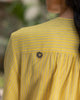 Pleated Waist Kurta - Yellow & Grey