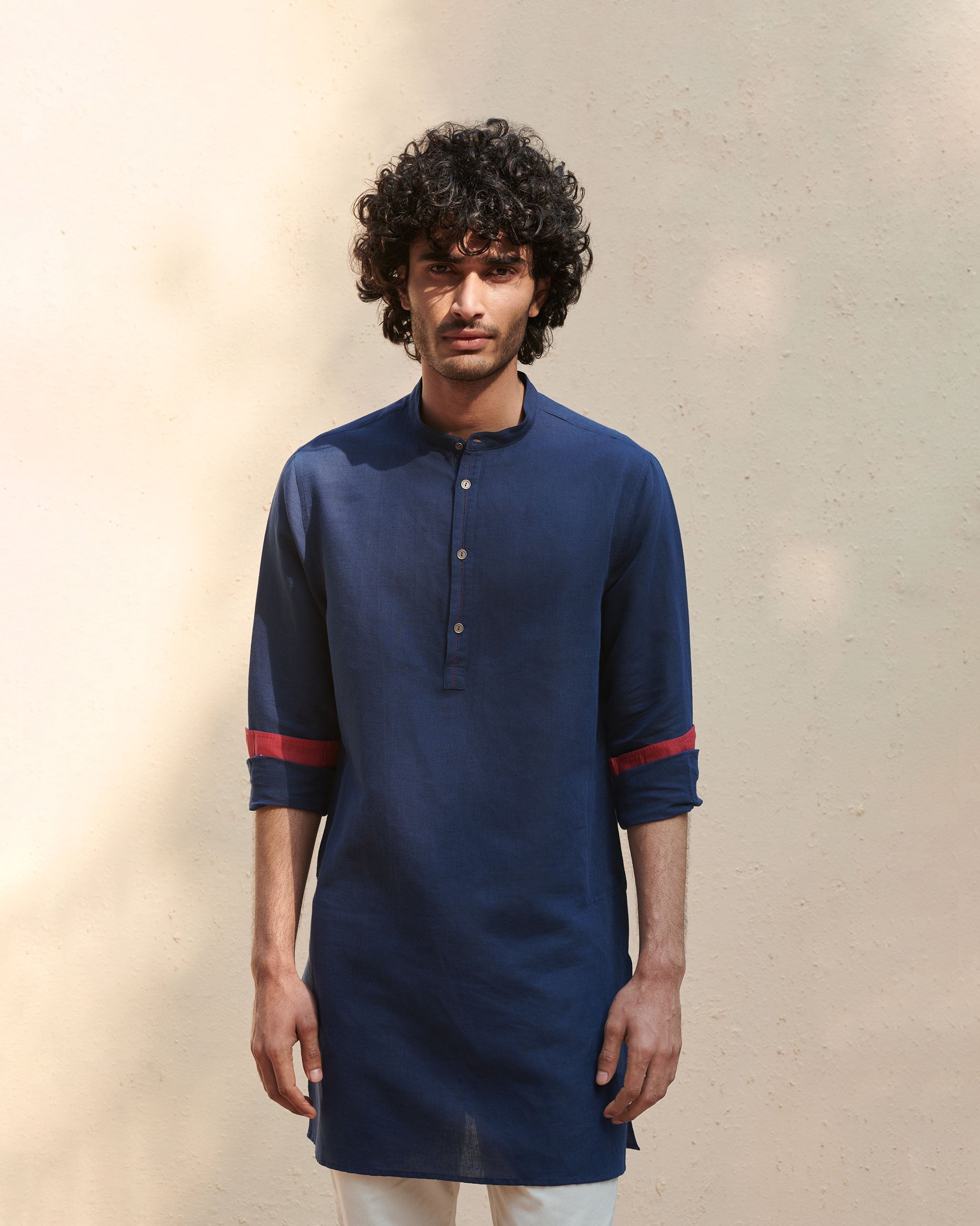 Chandni Chowk Kurta - Navy