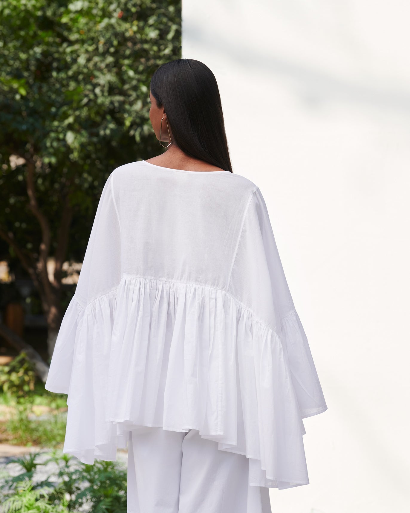 Frill Top - White