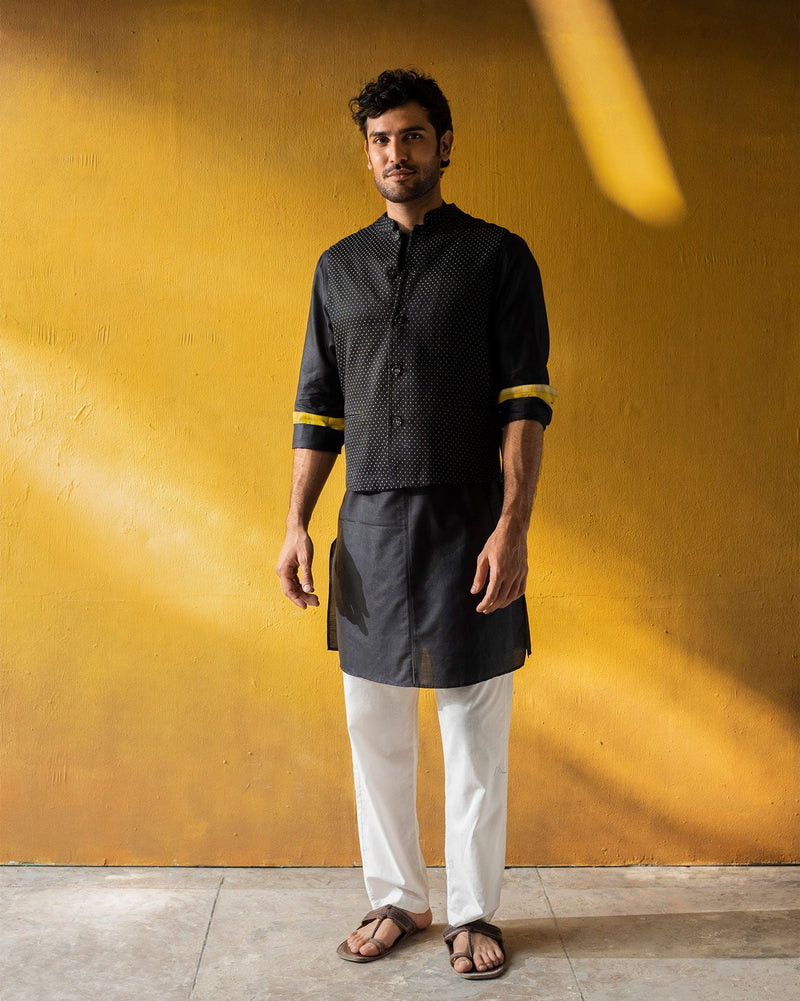 Moonbeam Kurta - Black