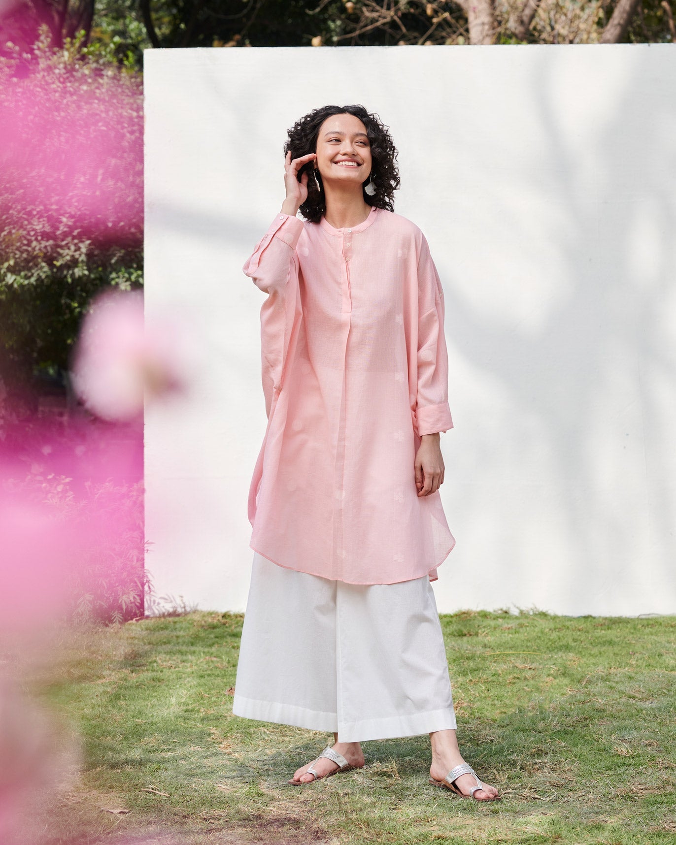 Lazy Sunday Tunic - Pink