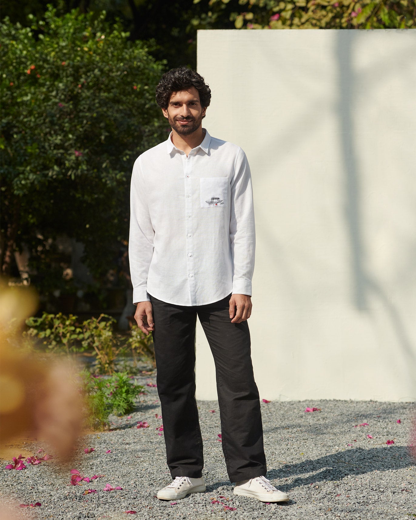 Musafir Pocket Shirt - White