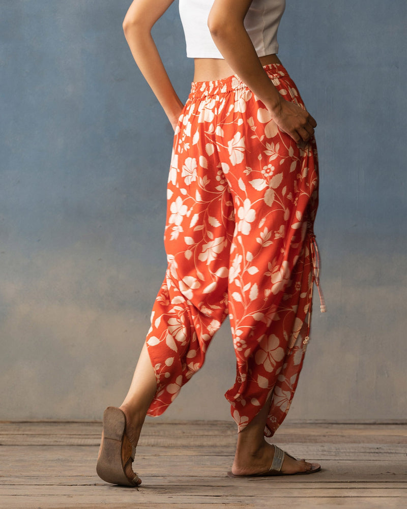 Drawstring Pants - Orange