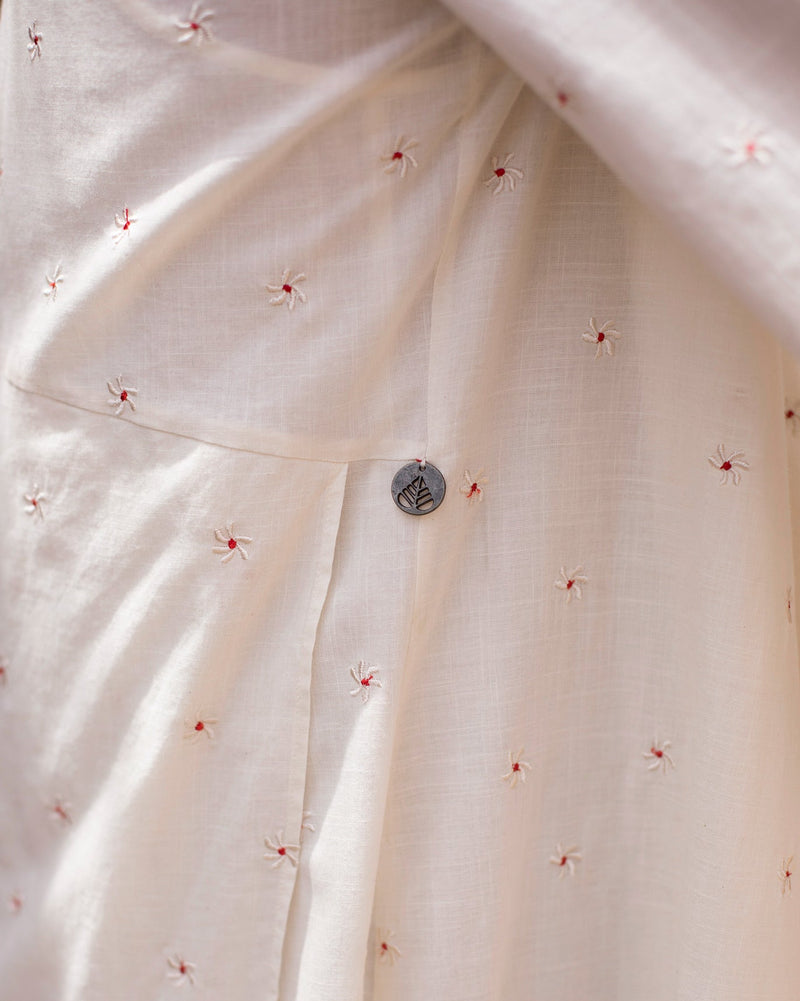 Cocoon kurta with Slip - Ivory